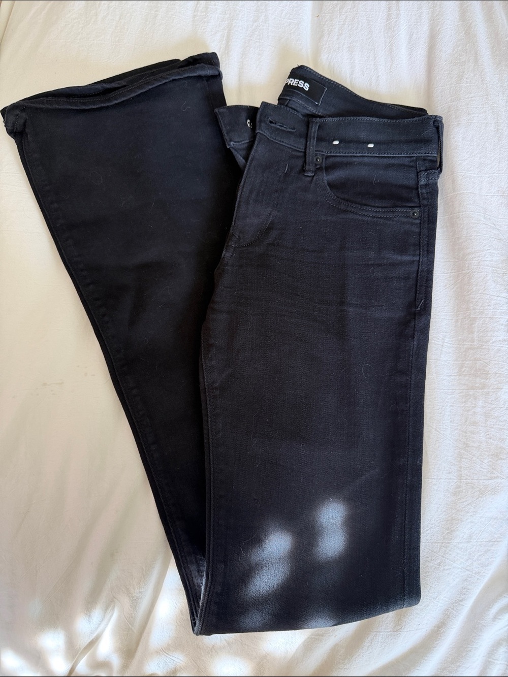 Express Women's Boot Leg Jeans in Black